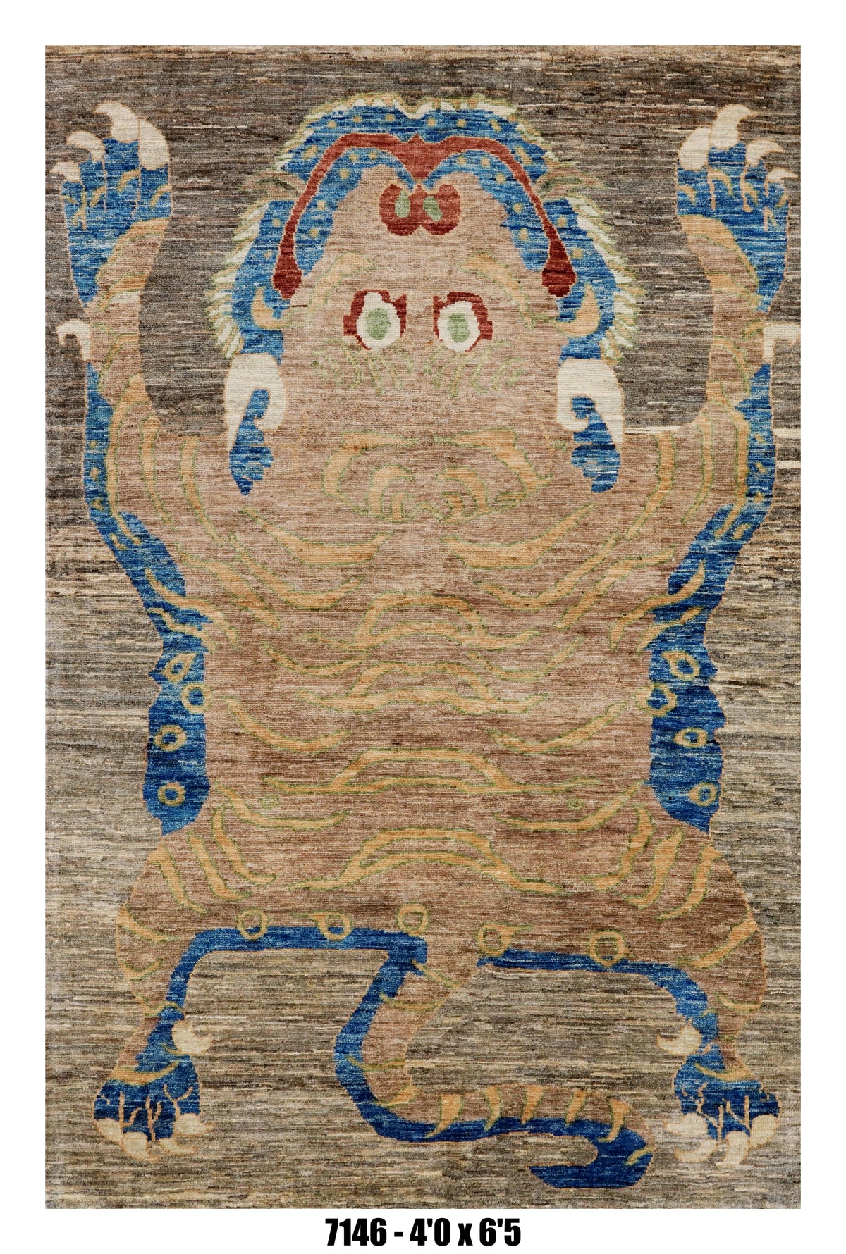Handmade Afghan Rug — 4x6