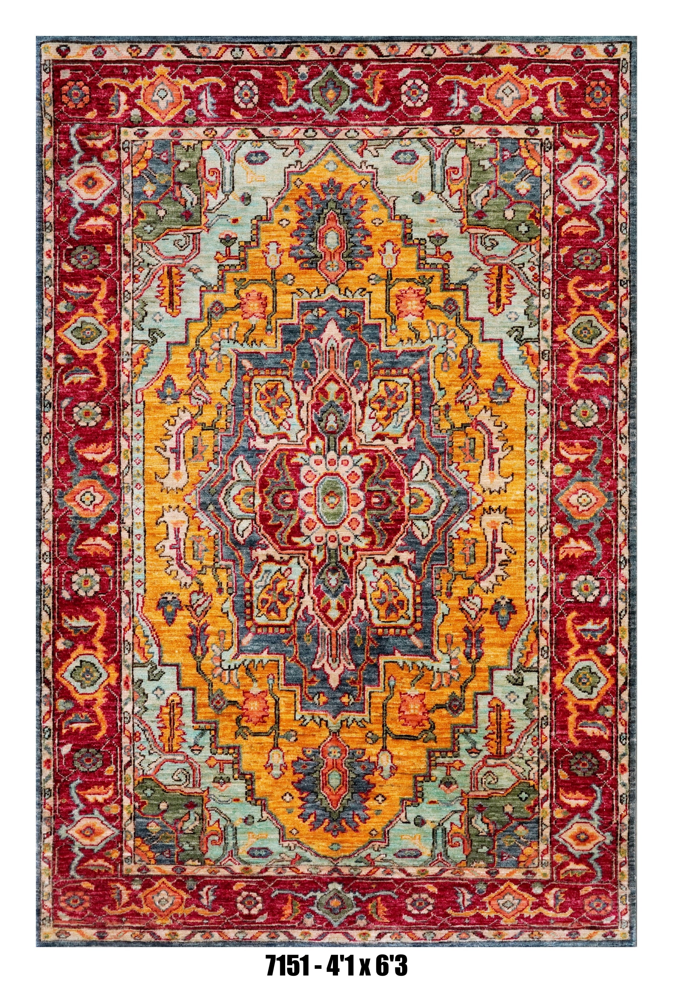 Handmade Afghan Rug — 4x6