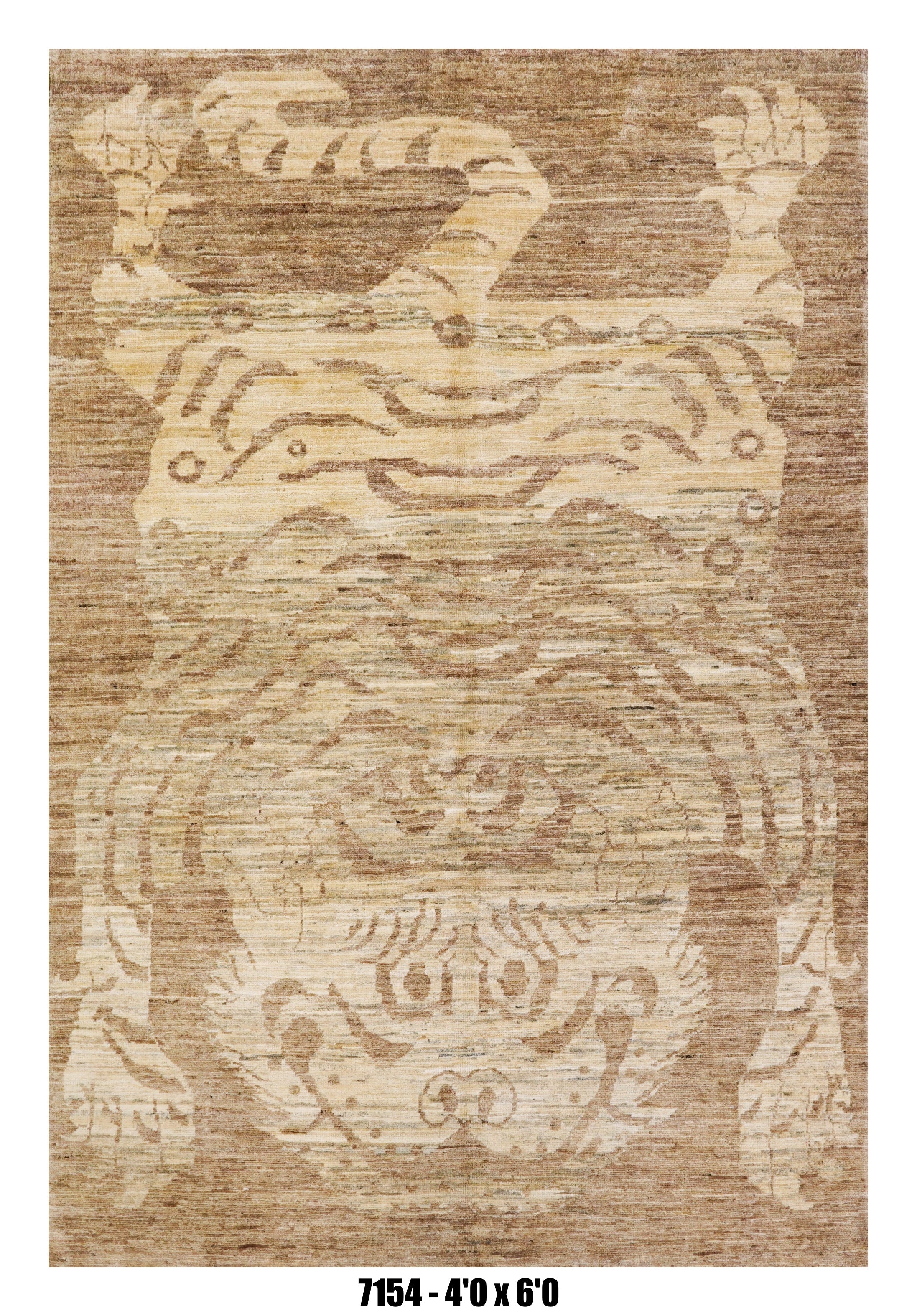 Handmade Afghan Rug — 4x6