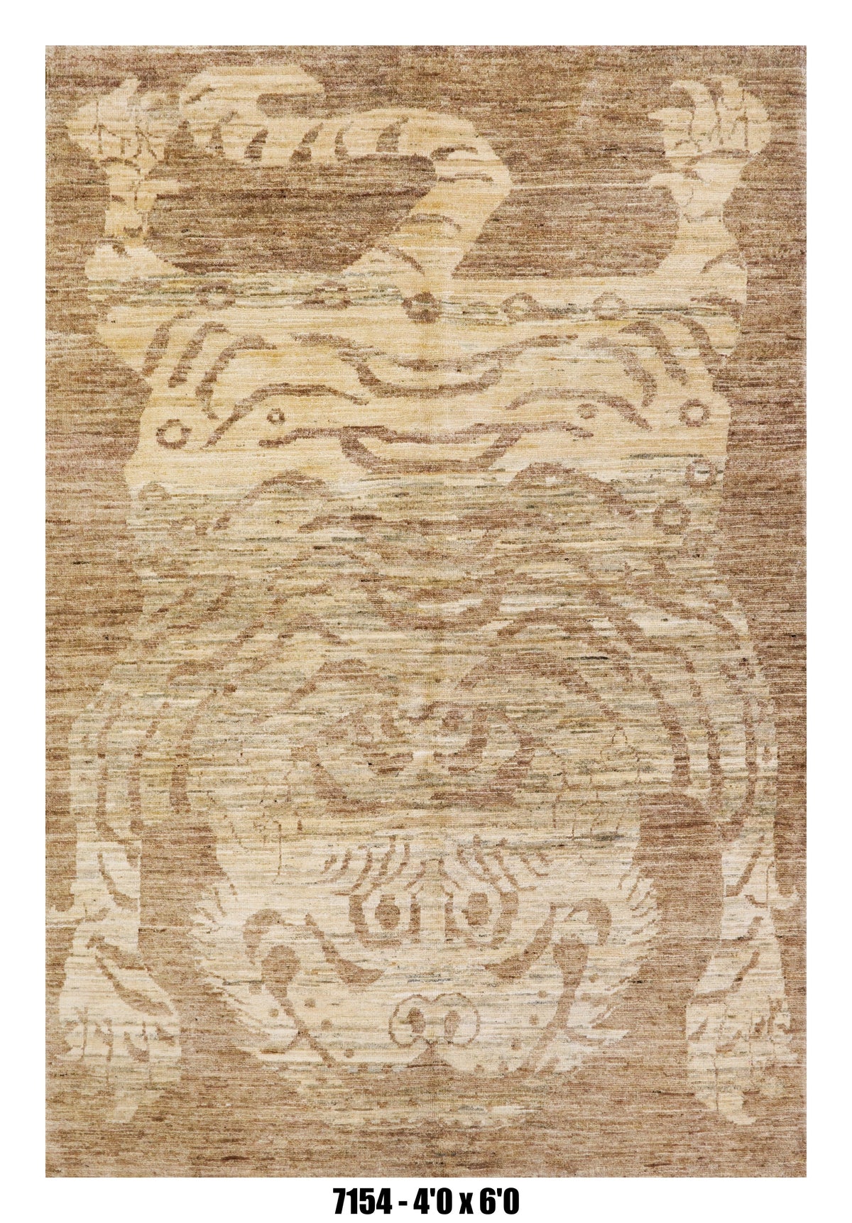 Handmade Afghan Rug — 4x6
