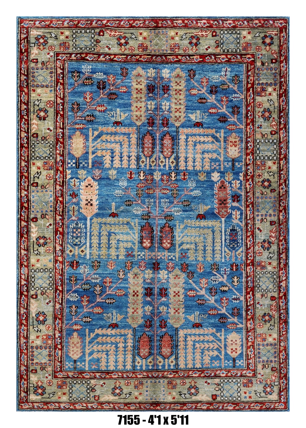Handmade Afghan Rug — 4x6