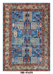 Handmade Afghan Rug — 4x6