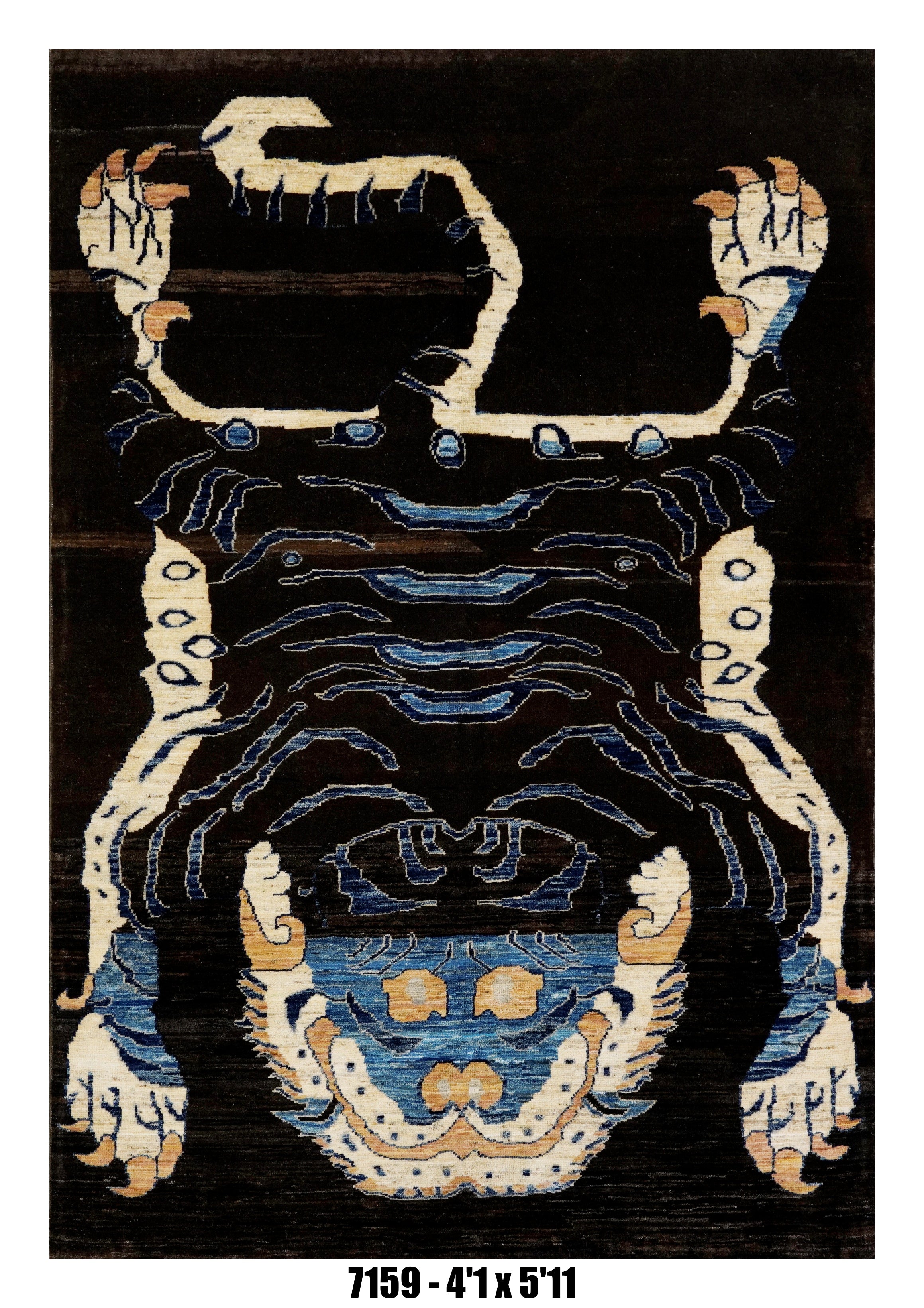 Handmade Afghan Rug — 4x6