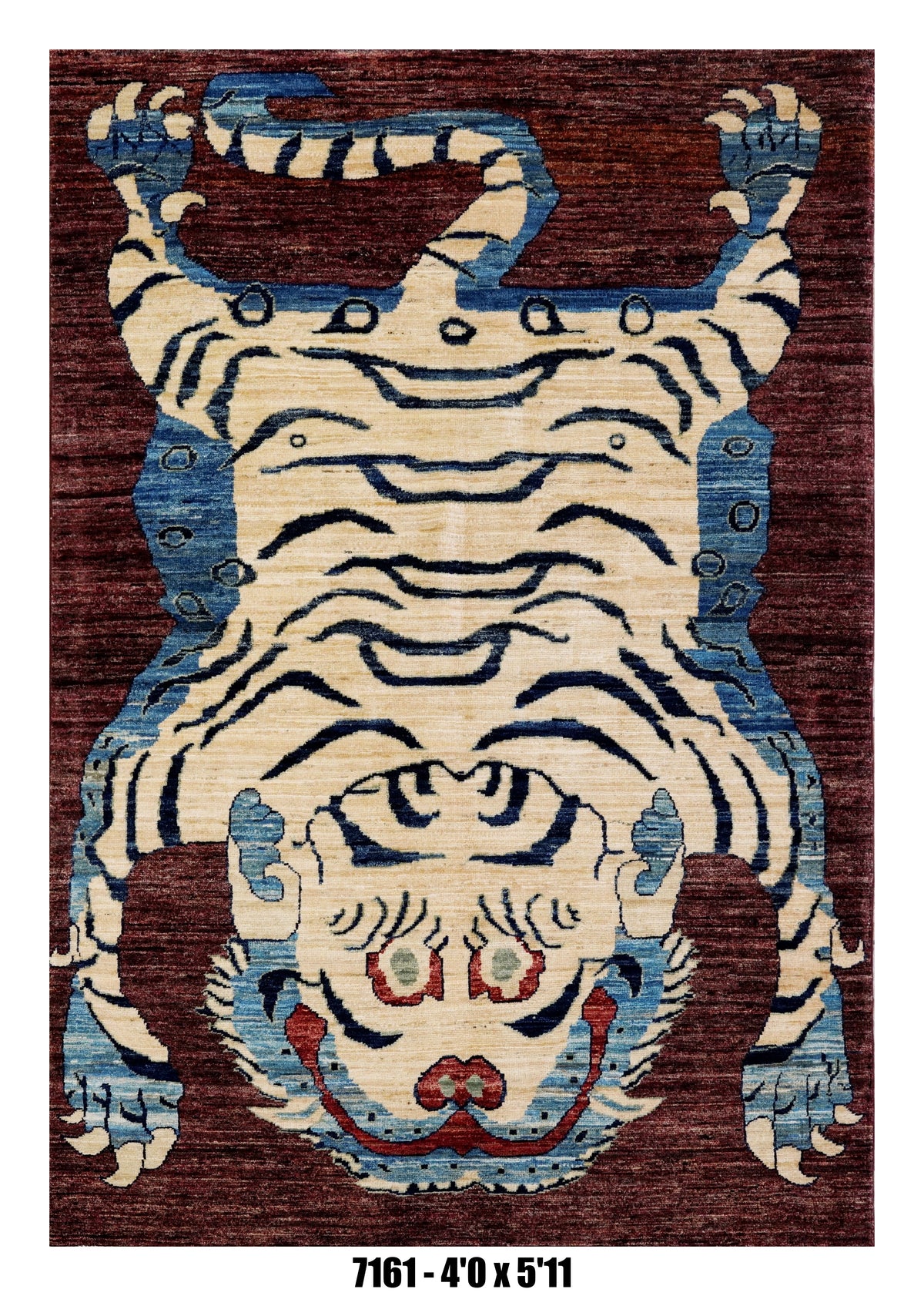 Handmade Afghan Rug — 4x6