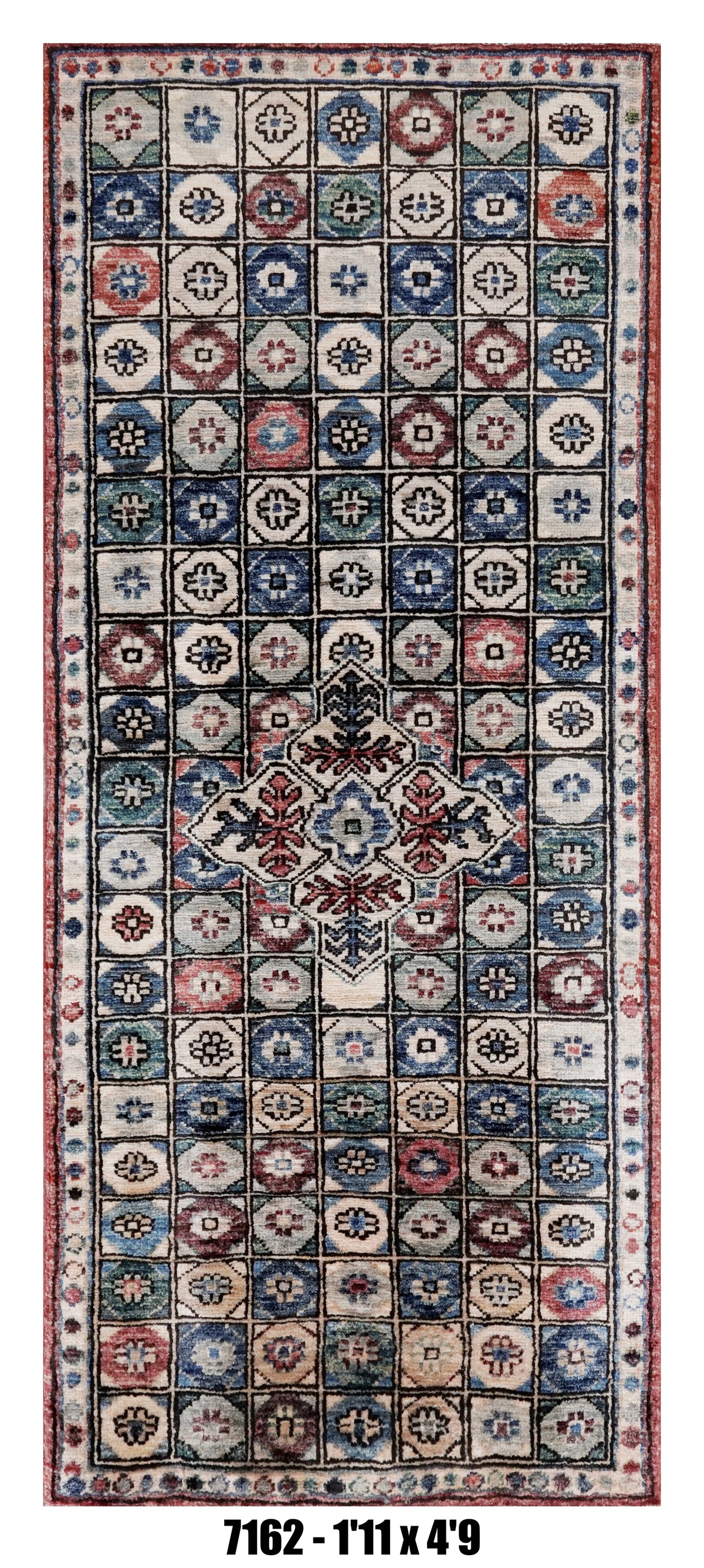 Handmade Afghan Rug — 2x5-6