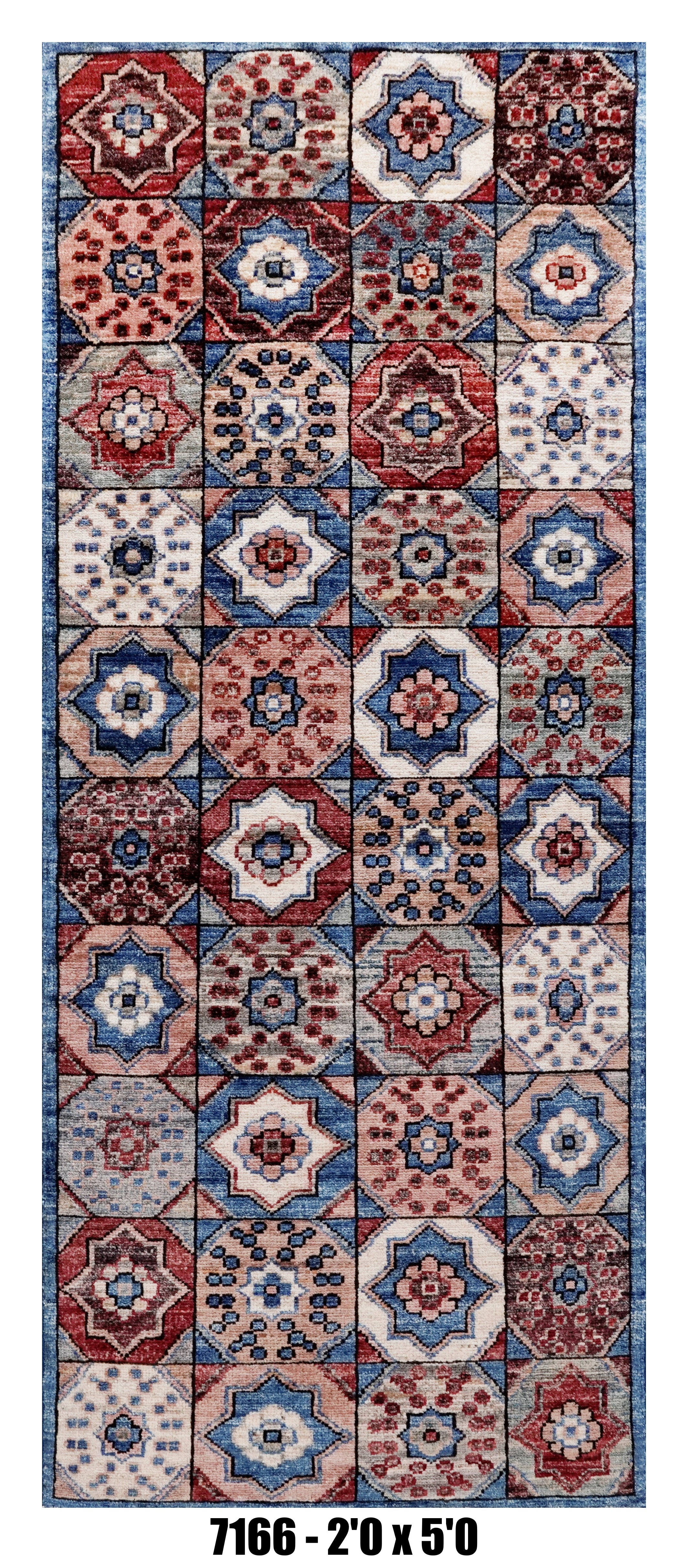 Handmade Afghan Rug — 2x5-6