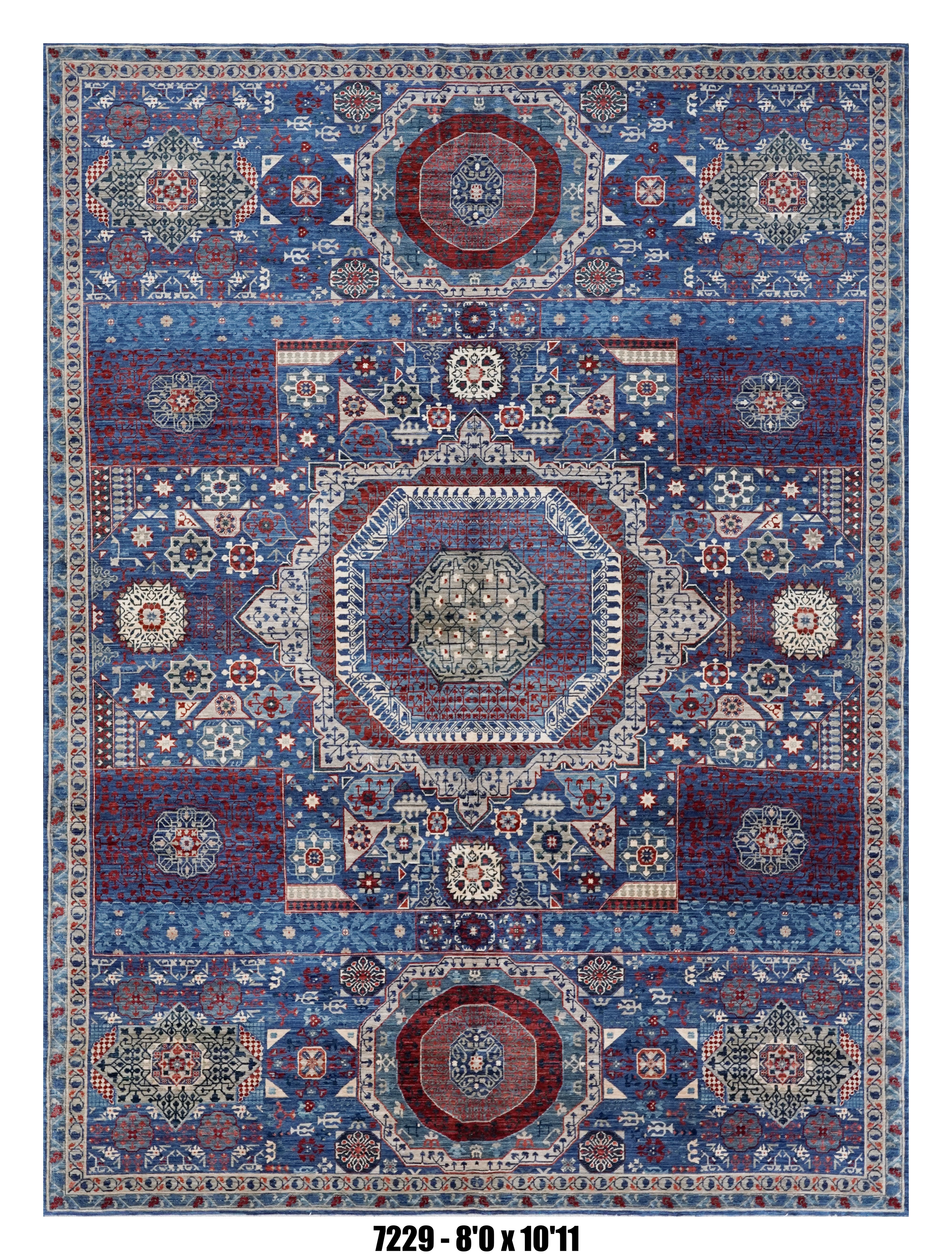 Handmade Afghan Rug — 8x10