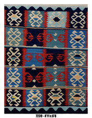 Handmade Afghan Rug — Killim 5x7-8