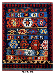Handmade Afghan Rug — Killim 5x7-8