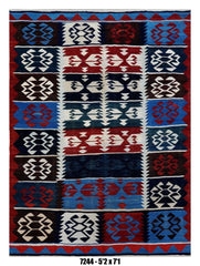 Handmade Afghan Rug — Killim 5x7-8