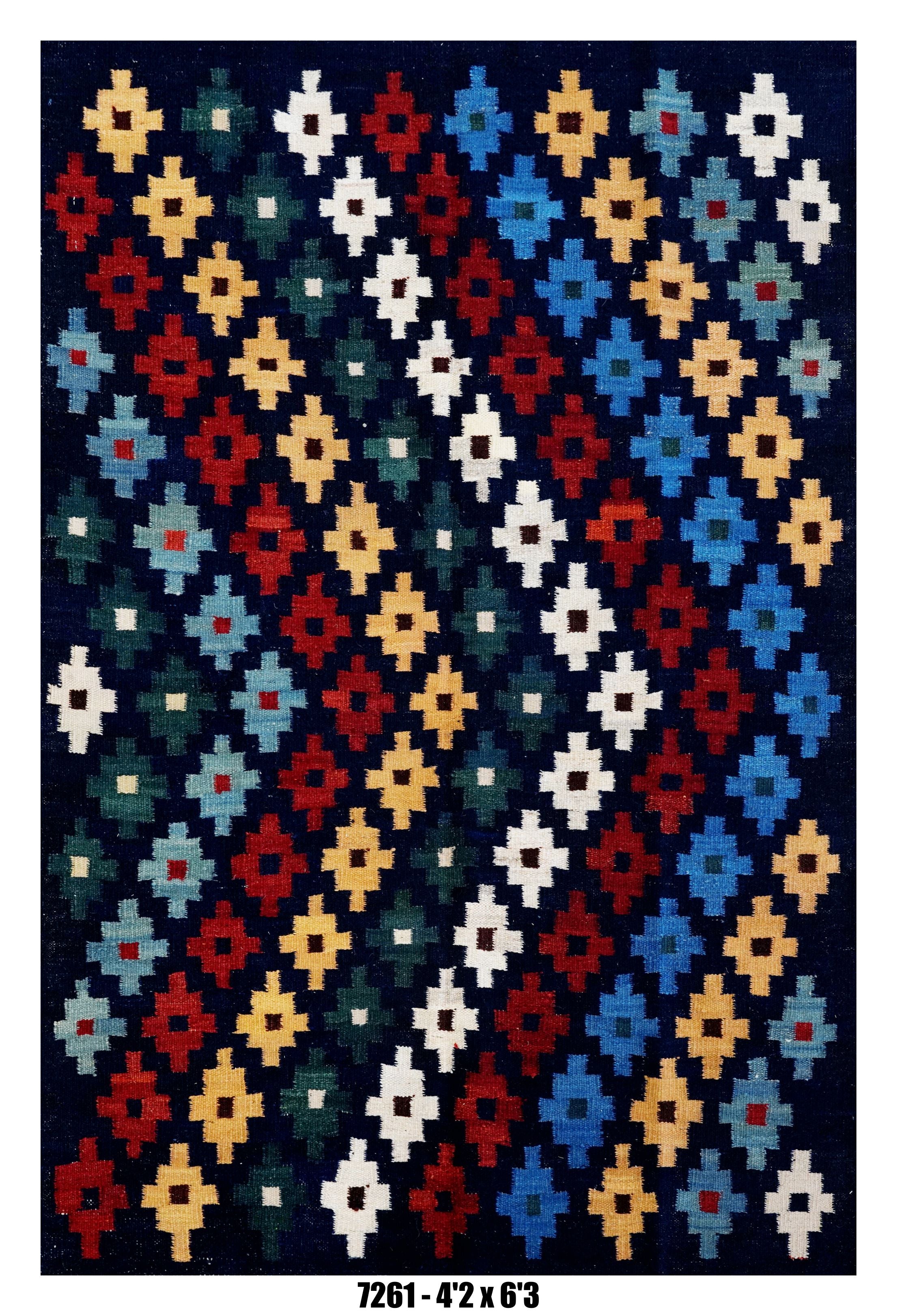 Handmade Afghan Rug — Killim 4x6