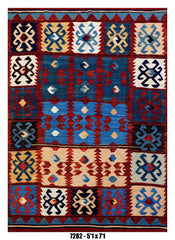 Handmade Afghan Rug — Killim 5x7-8