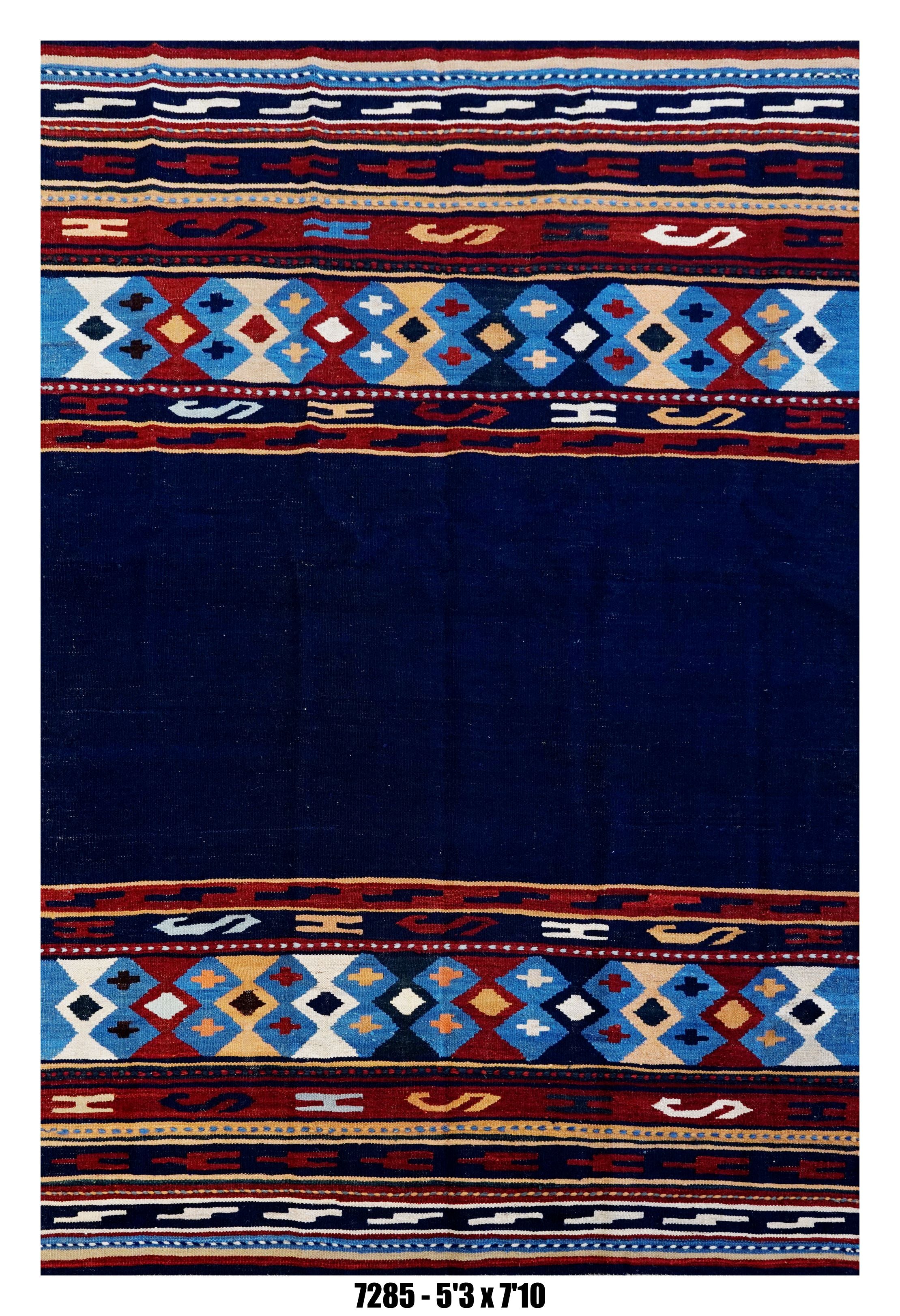 Handmade Afghan Rug — Killim 5x7-8