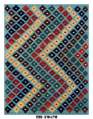 Handmade Afghan Rug — Killim 6x8-9
